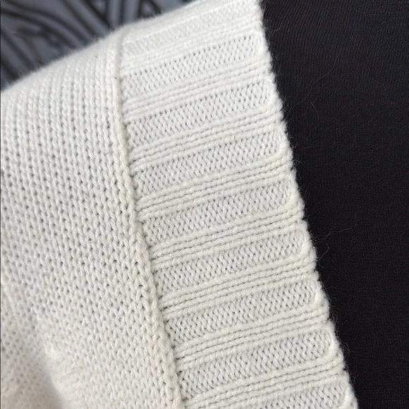 Off-White V-Neck Sweater Dress - Picture 3 of 6